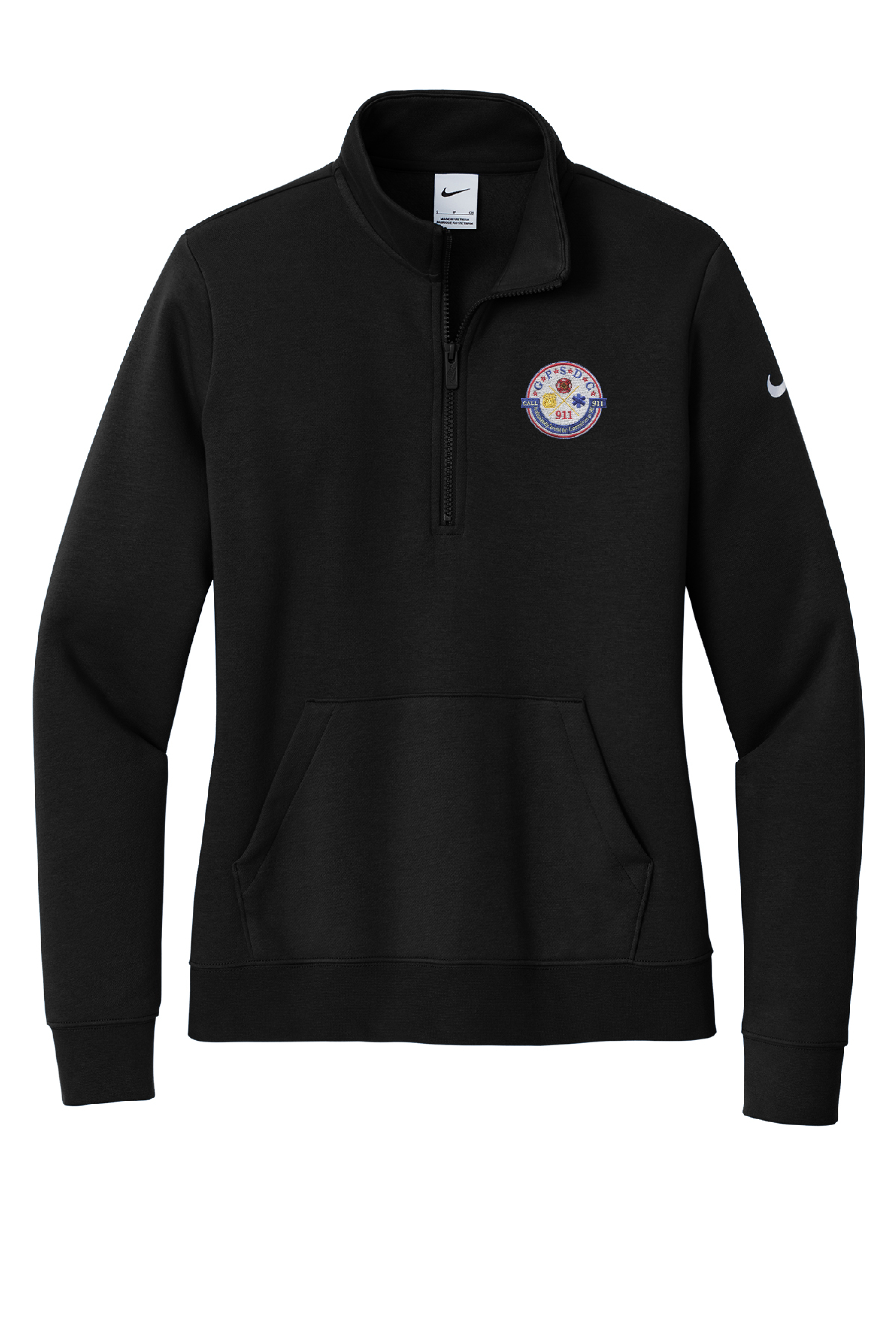 Nike women's Club Fleece Sleeve Swoosh 1/2-Zip NKDX6720