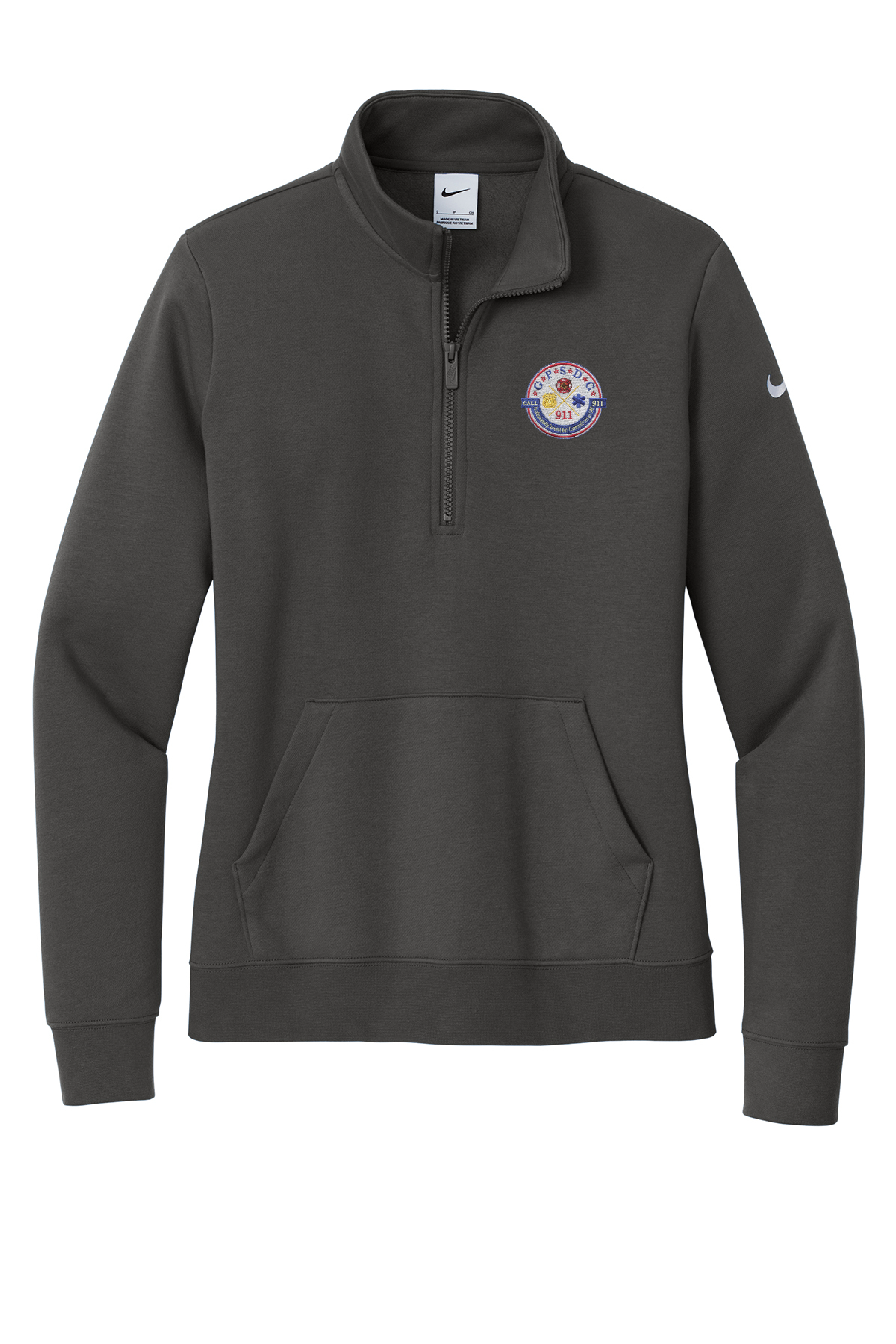 Nike women's Club Fleece Sleeve Swoosh 1/2-Zip NKDX6720