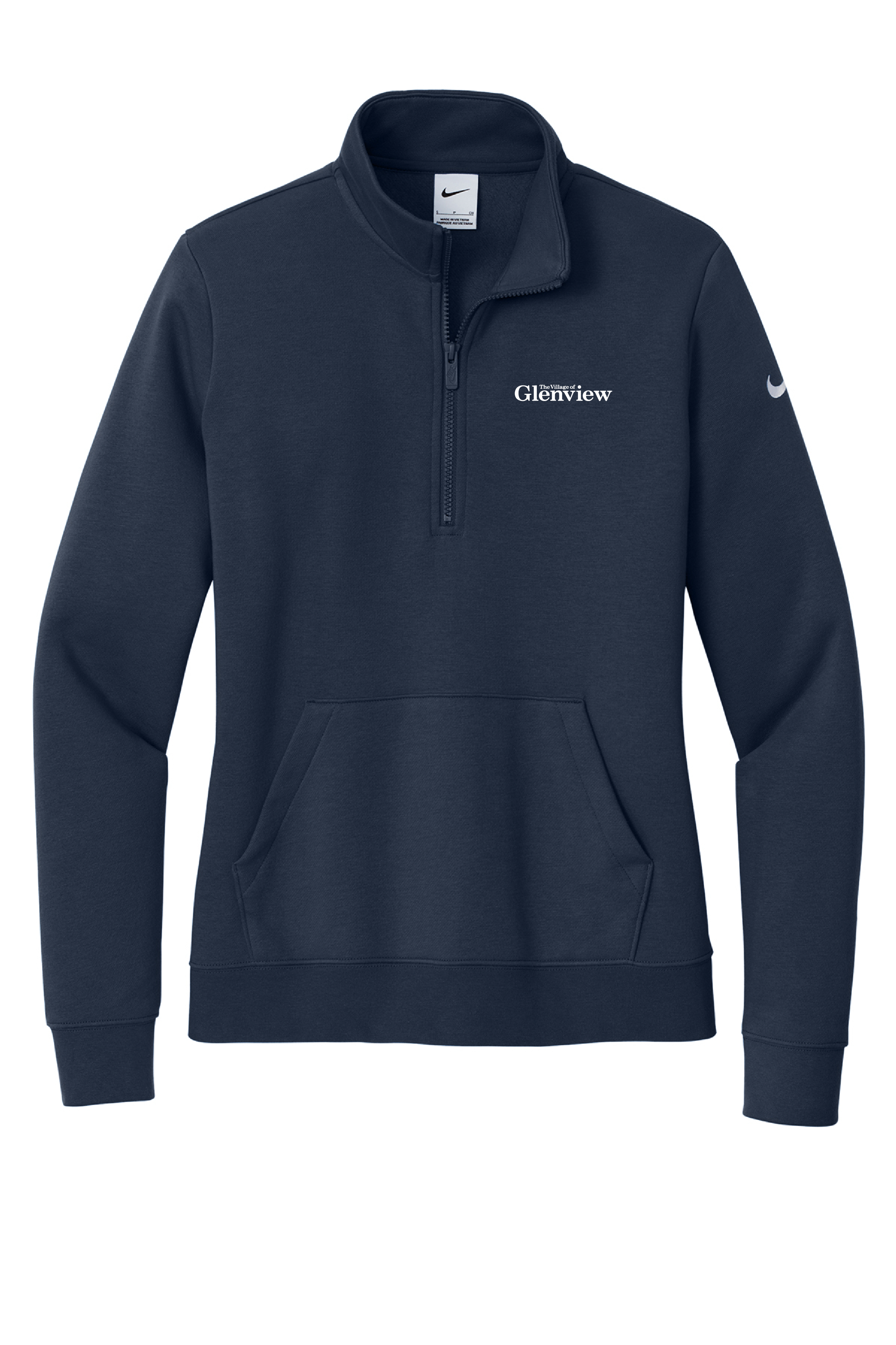 Nike women's Club Fleece Sleeve Swoosh 1/2-Zip NKDX6720