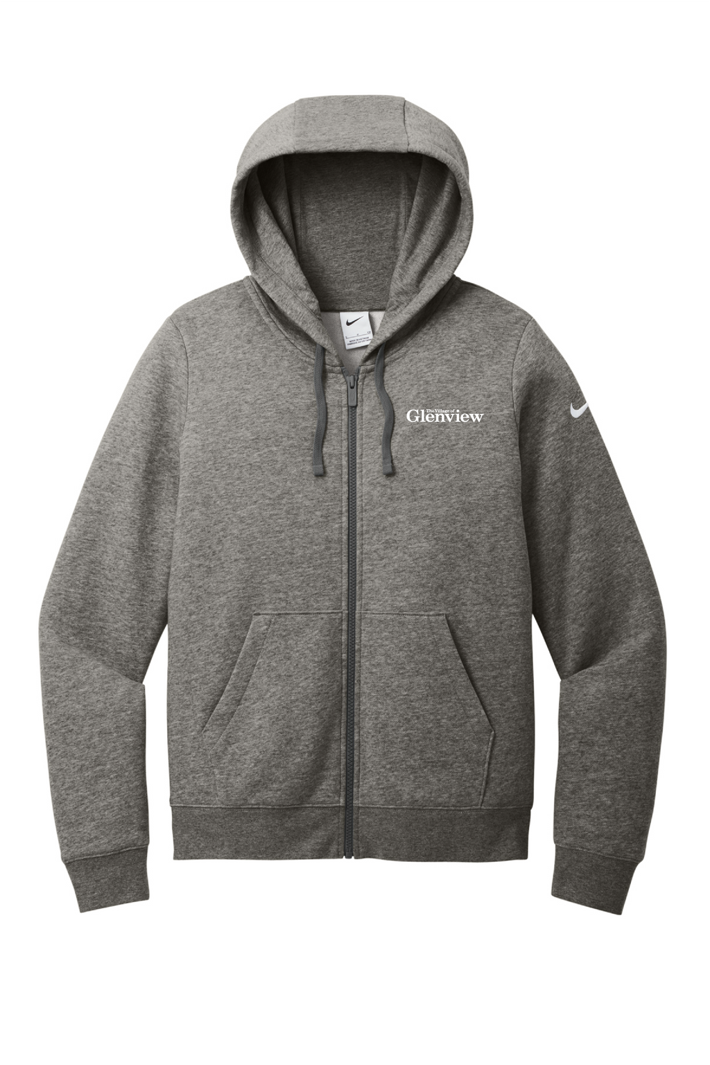 Nike Women's Club Fleece Sleeve Swoosh Full-Zip Hoodie NKFD9890