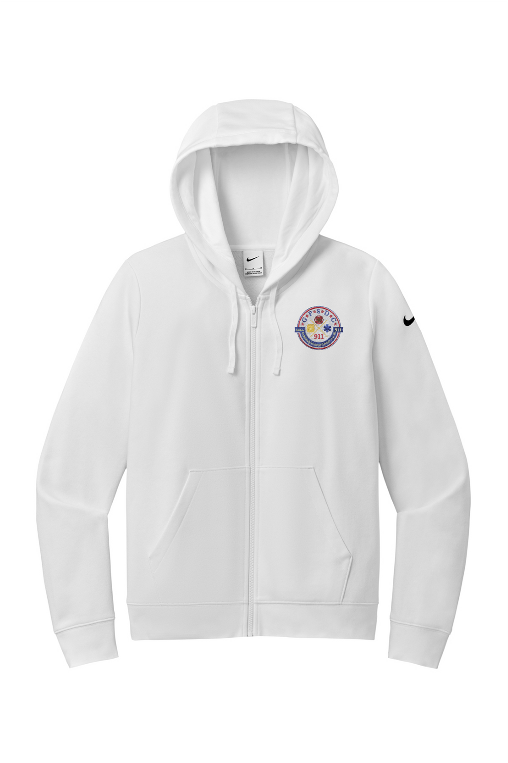 Nike Women's Club Fleece Sleeve Swoosh Full-Zip Hoodie NKFD9890