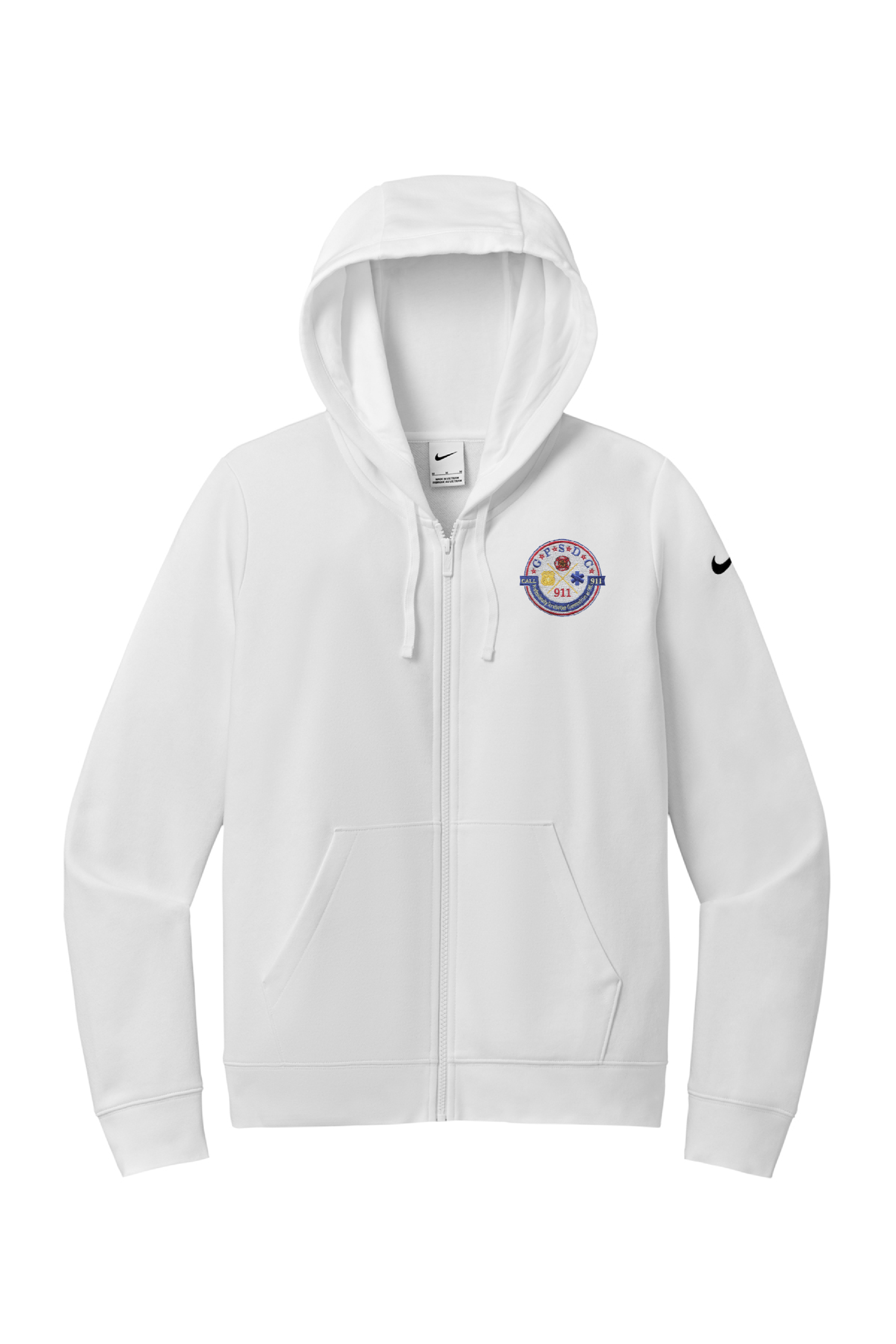 Nike Women's Club Fleece Sleeve Swoosh Full-Zip Hoodie NKFD9890