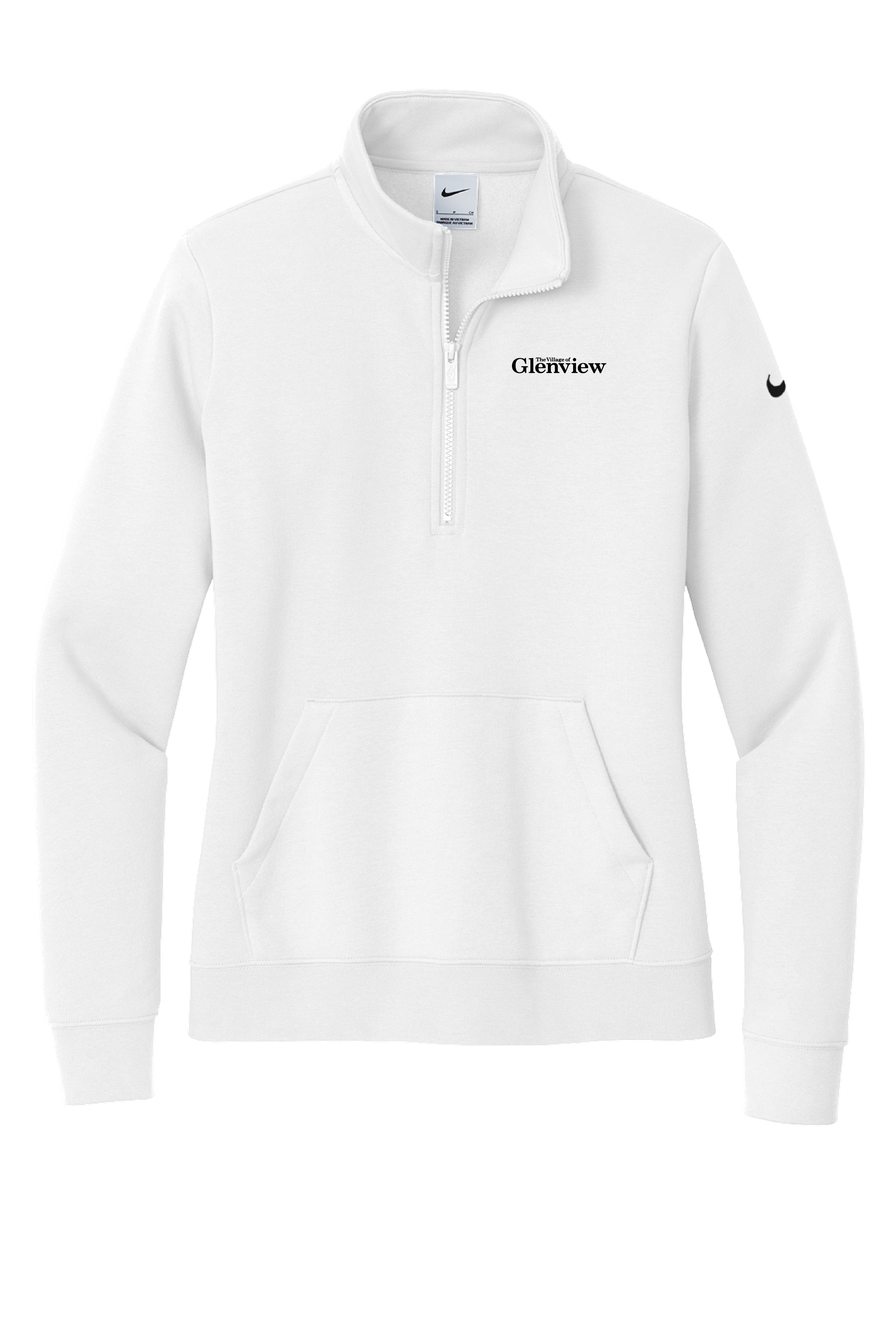 Nike women's Club Fleece Sleeve Swoosh 1/2-Zip NKDX6720